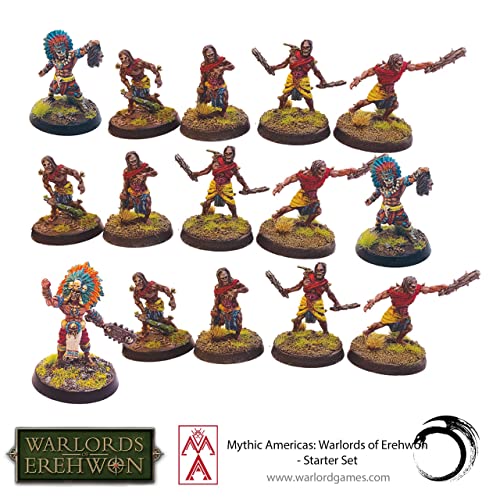 Warlord Mythic Americas Aztec & Nations Game - Role Playing Strategy Board Games for Adults, Table Top Mythic Americas Strategic Wargaming Kit - Tabletop Fantasy RPG with Terrain