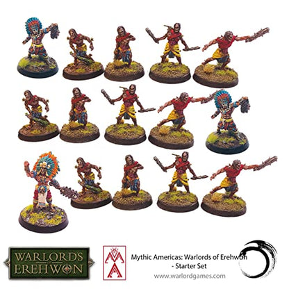 Warlord Mythic Americas Aztec & Nations Game - Role Playing Strategy Board Games for Adults, Table Top Mythic Americas Strategic Wargaming Kit - Tabletop Fantasy RPG with Terrain