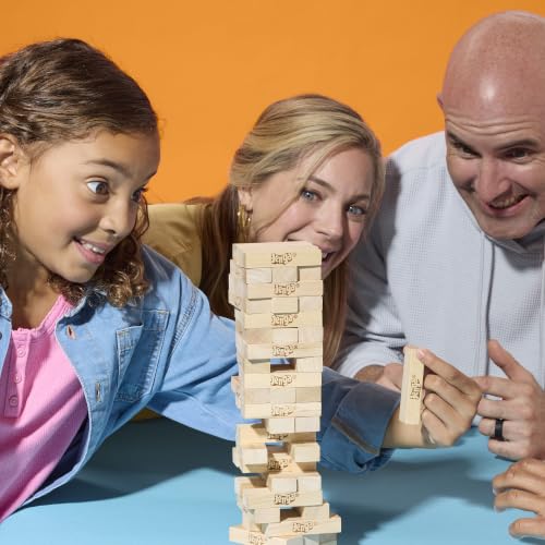 Official Hasbro Games Jenga Game | Digital Die for 6 More Ways to Play | Original Wood Block Game | Stacking Tower | Ages 6+ | 1+ Players | Party Games