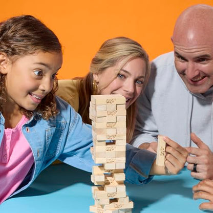 Official Hasbro Games Jenga Game | Digital Die for 6 More Ways to Play | Original Wood Block Game | Stacking Tower | Ages 6+ | 1+ Players | Party Games