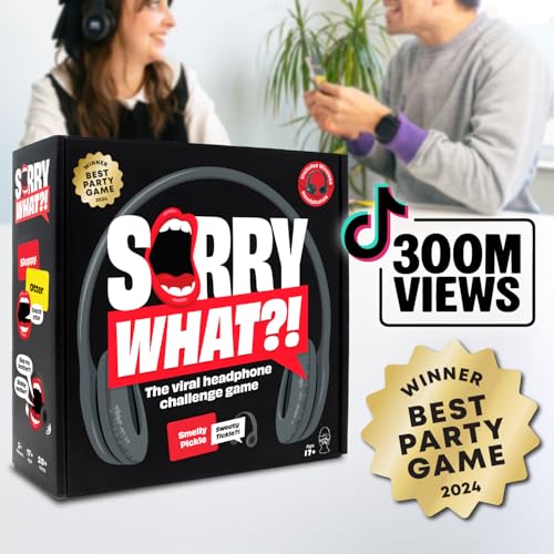 Lucky Egg Sorry What - Award Winning Lip Reading Friends Party Game Based On The Headphone Challenge TikTok Trend - 2+ Players 40,000 Funny Word Phrase Combinations Card Game for Friends - style: Adult Edition (Age 17+)