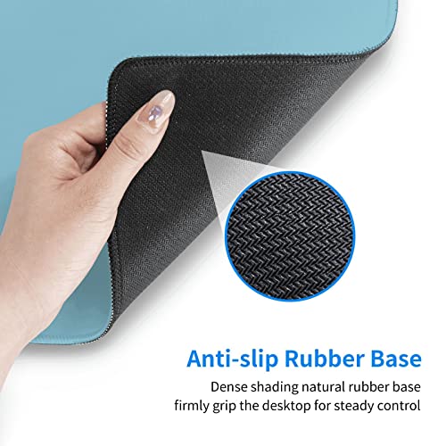 Blue Mouse Pad Extended Large Gaming Mousepad XL Big Long Oversized Desk Mat Stitched Edges 31.5 X 11.8 Inch for Home Office - color: Black7