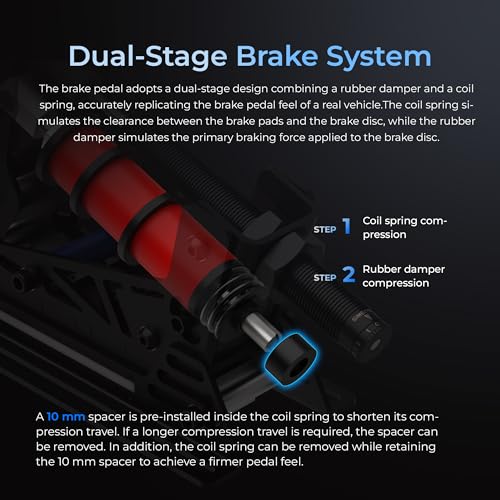 SIMSONN PRO X Ultra Sim Racing Pedals PC Racing Simulator Load Cell HE Hydraulic Pedals Support Haptic Reactor (PRO X Ultra P3-H3) - color: PRO X Ultra P3-H3