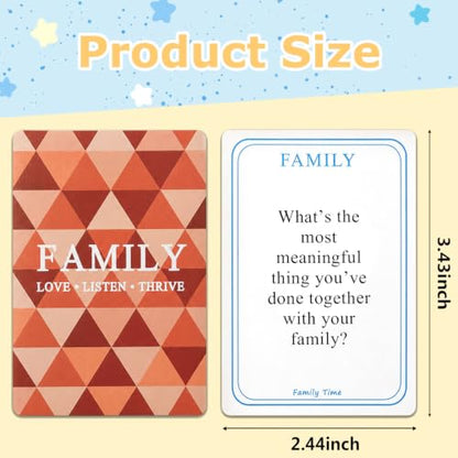 200 Family Conversation Cards for Kids & Adults, Family Edition