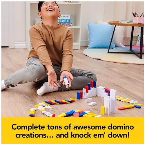 Spin Master Games H5 Domino Creations 100-Piece Neon Dominoes Set for Kids - style: Neon Dominoes Set