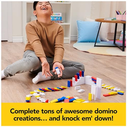 Spin Master Games H5 Domino Creations 100-Piece Neon Dominoes Set for Kids - style: Neon Dominoes Set