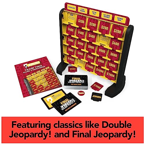 Jeopardy Family Edition Board Game Trivia Games Board Games for Family Night Fun Games for Game Night, for Adults and Kids Ages 10 and up