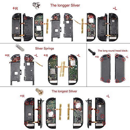 eXtremeRate DIY Full Set Buttons for Nintendo Switch & Switch OLED, Custom Replacement Buttons for JoyCon, ABXY Direction Keys SR SL L R ZR ZL + - Home Capture Trigger Buttons Springs - Mint Green - color: Mint Green