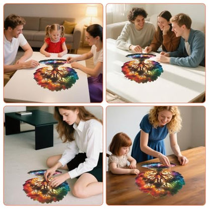 MEATRN Tree of Life 500 Pieces Wooden Puzzles - Plants Wood Jigsaw Puzzle for Adults, Symbol of Growth & Eternity, Collectible Spiritual Gift & Educational Puzzle, 15.3x16.6 in - color: Tree of Life, size: Large