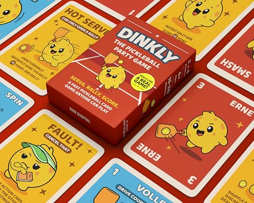The Pickleball Card Game, Pickleball Gift for Men, Women & Players | Fast-Paced Off-Court Party Game for Game Night, Easy to Learn, 2 or 4 Players, 15-20 Minute Gameplay