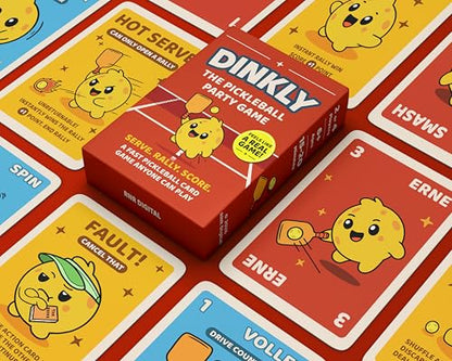 The Pickleball Card Game, Pickleball Gift for Men, Women & Players | Fast-Paced Off-Court Party Game for Game Night, Easy to Learn, 2 or 4 Players, 15-20 Minute Gameplay