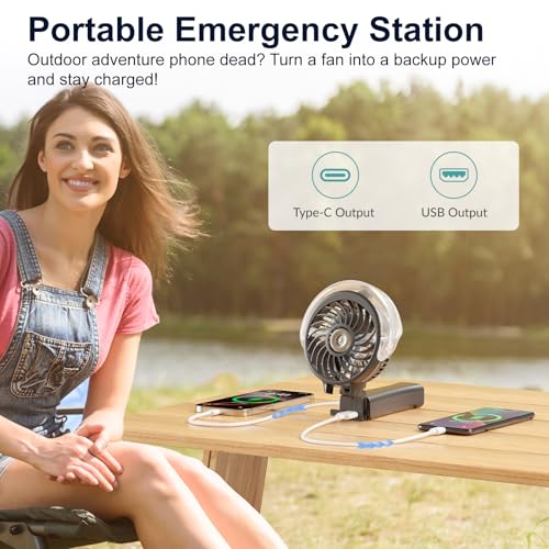 HandFan 4000mAh Portable Misting Fan, 50ml Water Tank, Rechargeable Handheld Personal Mister Fan, Spray Water Mist, Foldable Electric Cooling Ice Fans for Beach, Travel, Outdoors(Black) - color: Black, style: 4000mAh