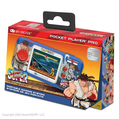 My Arcade Street Fighter II: Capcom, Retro Gaming, 2.8" Screen | Portable Games, 2 Games, Gifts for Birthdays, Blue - style: Street Fighter