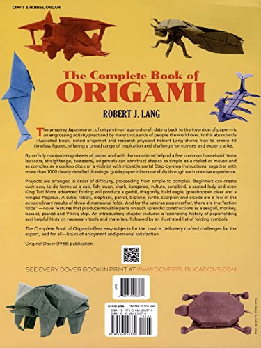The Complete Book of Origami: Step-by-Step Instructions in Over 1000 Diagrams/37 Original Models (Dover Crafts: Origami & Papercrafts)
