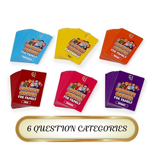 Choice Order, Family Games for Kids and Adults, Family Game Night Companion, Icebreaker Game