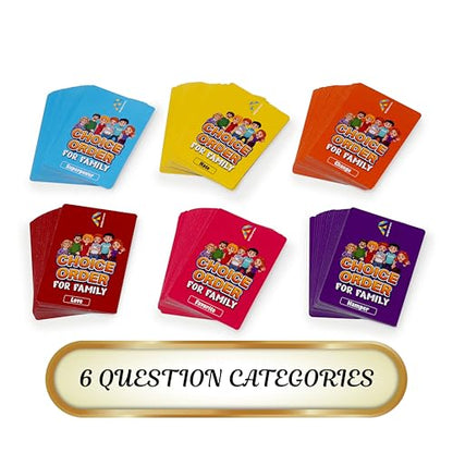 Choice Order, Family Games for Kids and Adults, Family Game Night Companion, Icebreaker Game