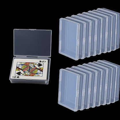 Playing Card Case 3Pcs Plastic Playing Card Box Holder Storage Organizer | NO Cards | Snap Closed | Suitable for 3.5X2.5 inch Game Gard - style: 24pcs for Poker Size