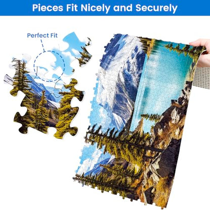 2 Pack Puzzles for Adults 1000 Pieces-Hawaii Beach & Moraine Lake Difficult Jigsaw Puzzles for Adults,Hard Jigsaw Puzzle Decorations DIY Leisure Game Toy Suitable Family Friends(27.5x20 inches) - style: Hawaii Beach & Moraine Lake