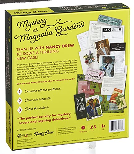 Hunt A Killer Nancy Drew - Mystery at Magnolia Gardens, Immersive Murder Mystery Game, Examine Evidence, Eliminate Suspects, Catch the Culprit, For Aspiring Detectives, Game Night, AMZ Exclusive
