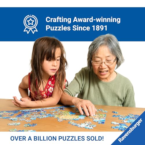 Ravensburger - The Reading Room - 1000 Piece Jigsaw Puzzle - Stunning, Vivid Colors - Books, Knick-Knacks & Overstuffed Chairs - Peaceful Library Scene - Puzzles for Adults