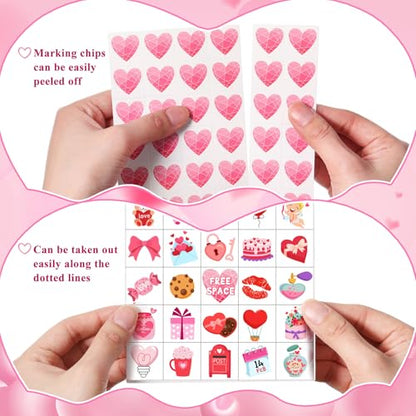 Blosssound Valentine's Day Bingo Game for Kids - Monster Theme Valentines Bingo Cards for 24 Players School Classroom Activities Fun Valentine Party Favors Games for Children Teacher Supplies - style: Valentine's Day