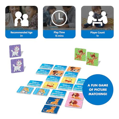 Wonder Forge Disney Matching Game - Fun Memory Game for Boys & Girls Ages 3 and Older - Featuring Classic Disney Characters - Preschool Learning Toy - size: 8 x 10.5 x 1.5 inches, style: Disney Classic Matching
