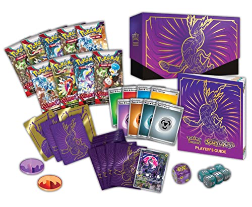 Pokémon TCG: Scarlet and Violet Elite Trainer Box - Miraidon Purple (1 Full Art Promo Card, 9 Boosters and Premium Accessories) - color: Miraidon Purple