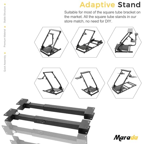 Marada Support Rods Suitable for 30 * 30mm Square Tube Wheel Stand Adjustable with Mounting Parts