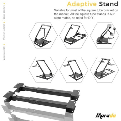 Marada Support Rods Suitable for 30 * 30mm Square Tube Wheel Stand Adjustable with Mounting Parts