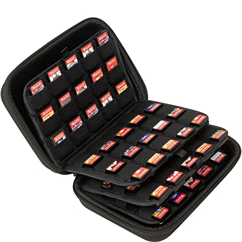 ButterFox 120 Switch Game Case for Nintendo Switch, Switch Game Card Storage Holder or SD Memory Card Case (120 Black) - color: Black, size: 120