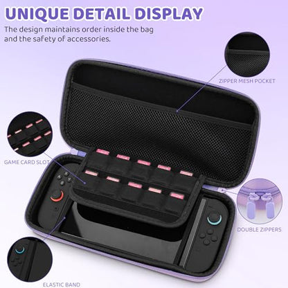FUNDIARY SWITCH 2 Carrying Cases (Purple) - color: Purple