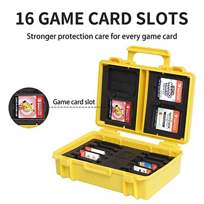 LYNCA Switch Game Card Case - Protective Cartridge Holder, 16 Slot Storage Box for Nintendo Switch Games - color: D810S
