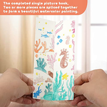 Cavnewt Paint with Water Coloring Book for Kids - color: Animal Forest