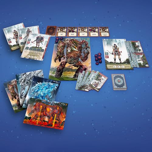 Renegade Game Studios Wraith & The Giants Solo Strategy Card Game | Battle Elemental Giants with tactical card combos and chaining mechanics in this epic fantasy game by Scott Almes