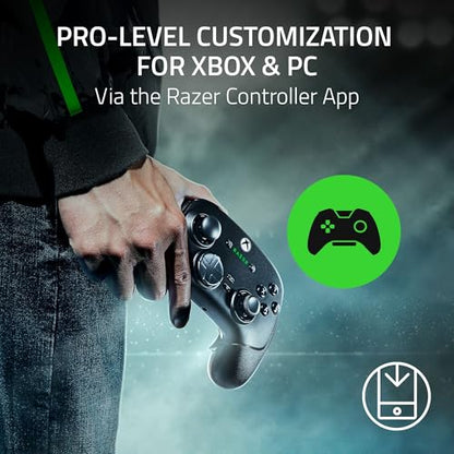 Razer Wolverine V3 Pro Wireless Gaming Controller: Licensed for Xbox Series X|S, Xbox One, Windows PC - 6 Remappable Buttons - Fast Triggers - Customizable Thumbsticks - Wired Tournament Mode - White - color: White