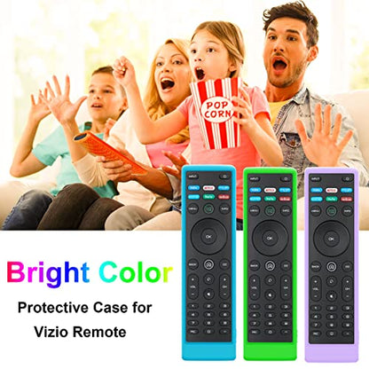 Cover for Vizio Remote, Compatible with Vizio Remote Case XRT136 / XRT140 D Series Universal Smart TV Control Replacement Silicone Skin Sleeve - color: Non-glow Red