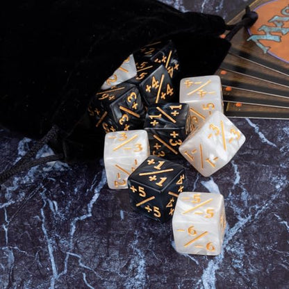 48 Pieces Abilities Keywords Counter Dice Plus One MTG Dice Counters Set Creature +1 Tokens for MTG, TCG, Magic Card Games Accessories