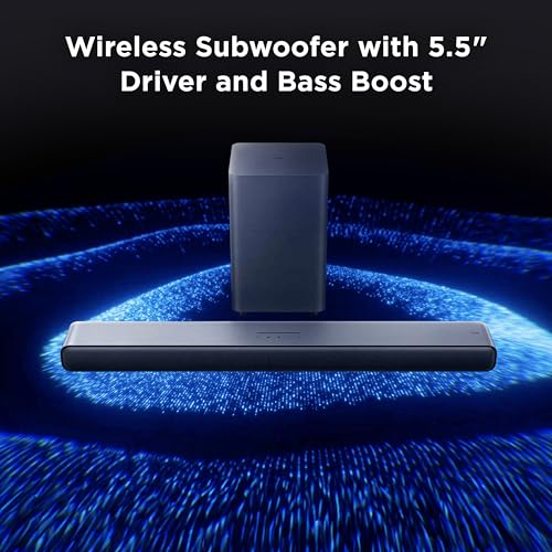 TCL S55H 2.1 Sound Bar with Wireless Subwoofer for Smart TV | Dolby Atmos DTS:X Auto Room Calibration| 220W Power Wireless Bluetooth Home Theater Audio | App Control & Remote Control | Latest Model - style: Soundbar + Subwoofer