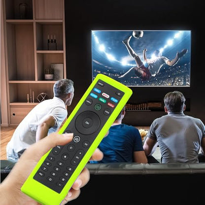 Case for Vizio TV Remote, Cover Compatible with Vizio Smart TV Remote Control XRT136 / XRT140 Silicon Universal Sleeve Skin Glow in the Dark Green - color: Glow Green
