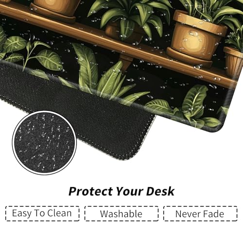 Potted Plants On Shelves for MTG & TCG Playmat Mouse Pad,BFDHGQZC 24" x 14" Game Mat for MTG/RPG/CCG Trading Card Game Playmats Table Mat Perfect for Card Games Video Games Computer Office - color: Potted Plants on Shelves