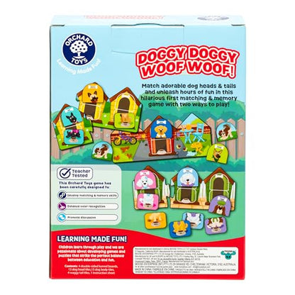 Doggy Doggy Woof Woof. Matching Game for Ages 2-6. Ideal for Developing Memory, with 2 Ways to Play. for 2-4 Players. - style: Doggy Doggy Woof Woof