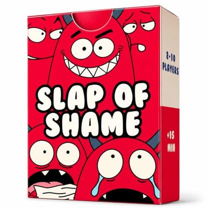 Slap of Shame – Fast Slap Card Game for Adults | Dares & Group Challenges | Funny Party Game for Game Night, Bachelorette & Friends Groups | 2-10 Players