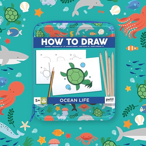 Petit Collage How to Draw: Ocean Life