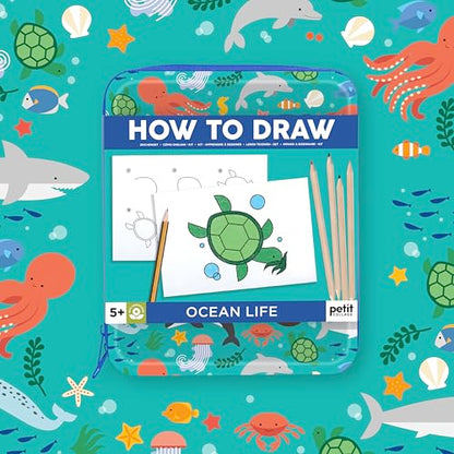 Petit Collage How to Draw: Ocean Life