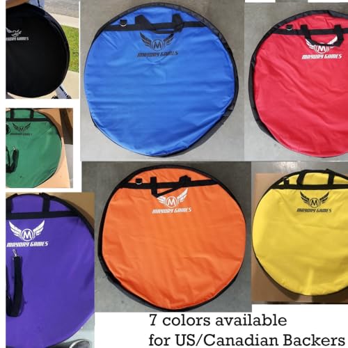 Mayday Games Deluxe Crokinole Carrying Case, Purple - color: Black, Blue, Red, Green, Purple