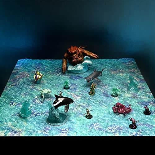Warlock Tiles: Game Mat – Subterranean Lake - style: Subterranean Lake
