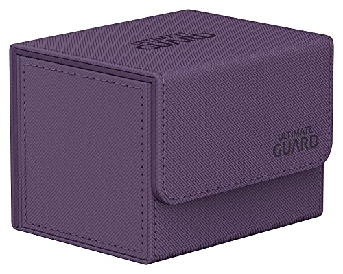 Ultimate Guard Sidewinder 100+, Deck Box for 100 Double-Sleeved TCG Cards, Purple, Magnetic Closure & Microfiber Inner Lining for Secure Storage - color: Purple, size: 100+