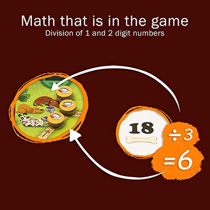 Multiplication and Division Game - Fun Math Board Game, Easy Start STEM Toy, Educational Gift for Kids (Girls & Boys), Homeschoolers, Grade 1 and Up (Pet Me) - style: Pet Me