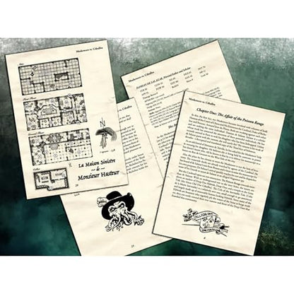 Nightfall Games: Musketeers Vs. Cthulhu - Hardcover RPG Book, Horror Theme, Call of Cthulhu Rules Setting, Tabletop Role Playing Game, 112 pg A5 Book