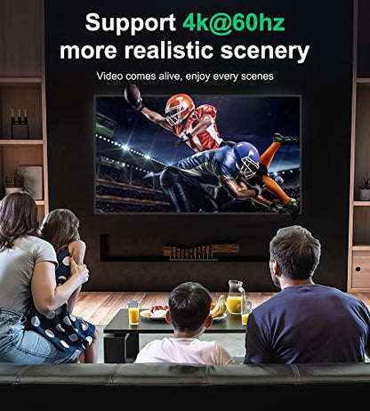 HDMI Switch 4k@60hz Splitter, GANA Aluminum Bidirectional HDMI Switcher 2 in 1 Out, Manual HDMI Hub Supports HD Compatible with Xbox PS5/4/3 Blu-Ray Player Fire Stick Roku - color: Green (No Cable)